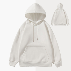 Vente en gros 100% coton OEM Logo personnalisé Ensemble unisexe sweat à capuche respirant en polaire unie Sweats à capuche vierges brodés du fabricant d'usine - Product Image 4