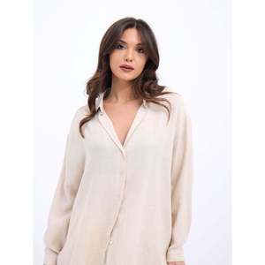 Camisa de Lino 6808-SIKAGO Estilo Casual con Elemento de Moda Sencillo - Product Image 2