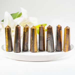 Obeliscos de Ojo de Tigre de Primera Calidad, Cristales Naturales Pulidos para Decoración y Regalos, a Precio de Mayoreo - Product Image 3