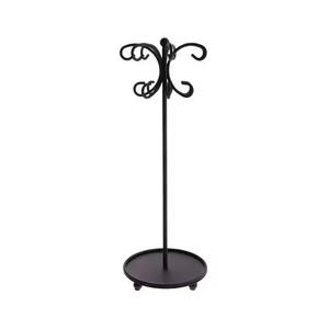 Leaf Design Support de bijoux en or pour boucles d'oreilles Colliers Bagues Organisateur élégant inspiré de la nature pour vanité et affichage - Product Image 4