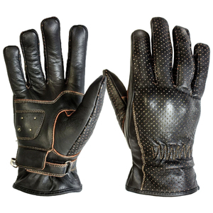 Nouveaux gants de moto en cuir respirants pour la course sur piste d'hiver, gants de course blindés rouge/noir/blanc unisexe - Product Image 4