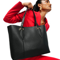 Tas Tangan Mewah Unisex Ukuran Besar Kulit Asli Warna & Desain Kustom Fashion Dua Pegangan Penutup Ritsleting Perjalanan
