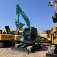 Excavatrice sur chenilles Kobelco SK75-8, 7,5 tonnes, compacte, hydraulique, d'occasion, pour travaux de construction, aménagement paysager et terrassement