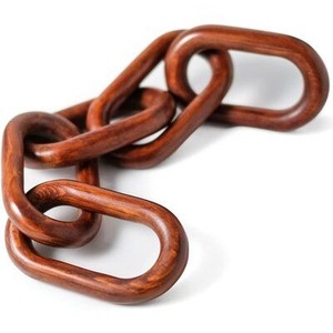 L'Inde fournit un design Art déco écologique personnalisé 5 maillons de chaîne en bois pour la décoration de la maison accessoires de bureau en plein air - Product Image 6