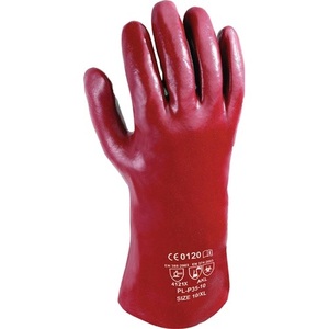 ถุงมือเคมีป้องกันอันตราย ASATEX Pirate สีน้ำตาลแดง ไซส์ 10 มาตรฐาน EN 388 & EN 374 ชุดอุปกรณ์ป้องกันภัยส่วนบุคคล (PPE) ประเภท III บรรจุ 12 ชิ้น - Product Image 1