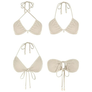 ชุดว่ายน้ำบิกินี่ 2 ชิ้น ผ้าสแปนเด็กซ์/โพลีเอสเตอร์ คุณภาพสูง ผลิตตามสั่ง บริการ OEM พิมพ์ลายด้านหน้าได้ ใส่ได้ทุกฤดู ขายดี - Product Image 2