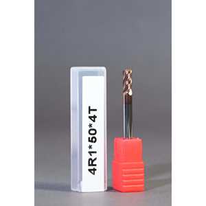 METALDUR R1 4*50 Fraise plate en cuivre à 4 cannelures 55HRC TiCN Enduit Conception à 4 cannelures pour un retrait efficace de la pièce - Product Image 1