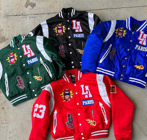 เสื้อแจ็กเก็ตทีมเบสบอลวิทยาลัยเสื้อขนสัตว์แขนหนังแฟชั่นลำลองเสื้อสตรีทแวร์โลโก้ตามสั่ง - Product Image 3