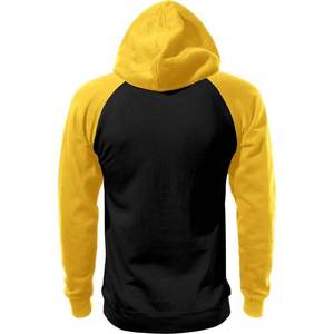 Nuevo 100% algodón dos tonos sudaderas con capucha invierno cálido amarillo y negro Panel Streetstyle señoras transpirable secado rápido sudaderas con capucha para mujeres - Product Image 4