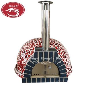 فرن بيتزا تجاري لنيران الخشب في إيطاليا فرن بيتزا جديد محمول للحدائق الخارجية من خشب الفسيفساء بيليه فرن بيتزا للبيع - Product Image 6