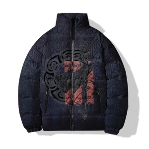 Veste à fermeture éclair personnalisée imprimée en 3D pour hommes fabricant de veste d'hiver élégante coupe-vent vente en gros de veste chaude bouffante - Product Image 3