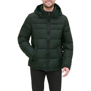 Chaquetas Acolchadas de Moda para Hombre, Ropa de Invierno con Cuello Alto y Capucha, Hechas en Pakistán, Tela de Lona, Estilo Urbano - Product Image 1