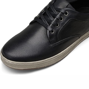 รองเท้าหนังกันลื่นสำหรับผู้ชายกันลื่นกลางแจ้งสีพื้น2025ใหม่ผลิตตามสั่ง - Product Image 2