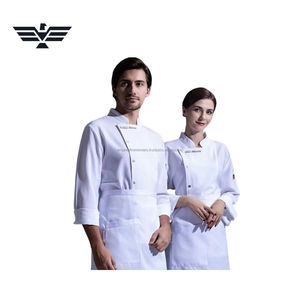 Modern Cotton Chef Uniform Set with Long Sleeve Snap Closure <b>Apron</b> Premium Restaurant & Hospitality <b>Kitchen</b> Wear (Unisex) - Product Image 1