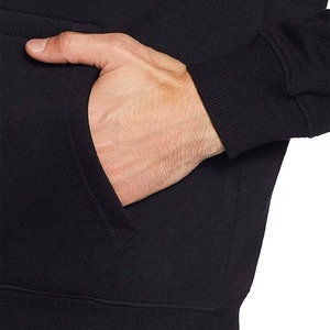 Sweats à capuche d'hiver à manches longues pour hommes de haute qualité couleur unie respirant 100% coton Logo personnalisé coupe ample Style de rue - Product Image 5