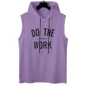 <b>Men's</b> <b>Sleeveless</b> <b>Hoodie</b> 100% Cotton Summer Customized Breathable High Quality Hoodies with Customized Color & Logo - Product Image 1