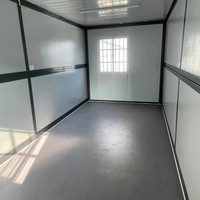 Mini-villa pliable de 20 pieds, préfabriquée, mobile, conteneur de showroom, maison mobile avec toilettes portables