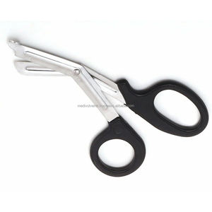 Ciseaux à pansements EMT 7,5'' en acier inoxydable certifiés CE & ISO, fournisseur en gros d'instruments chirurgicaux OEM ODM - Product Image 3