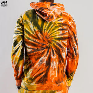 ชุดวอร์มมัดย้อมสำหรับผู้ชายเสื้อวอร์มมัดย้อมสีพื้นหลายสีสำหรับฤดูหนาวซักง่าย - Product Image 5