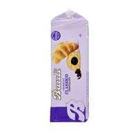 Croissants au chocolat classiques Bauli, 6x50g, pâtisseries sucrées et crémeuses, décoration à la vanille, certifiés casher BRC, durée de conservation de 270 jours