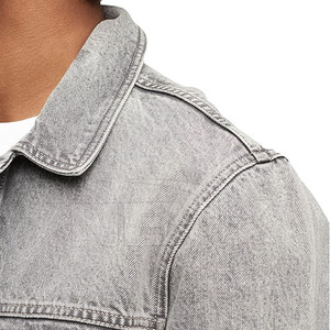 Veste en jean pour homme, style streetwear, nouvelle collection hiver, haute qualité, 100% coton, motif lettres, écologique, faible MOQ - Product Image 5