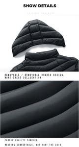 Coupe-vent d'hiver léger Veste d'extérieur rembourrée à bulles pour hommes Veste chaude et froide Mode de travail pour couples Veste grande taille Expédition DDP - Product Image 6