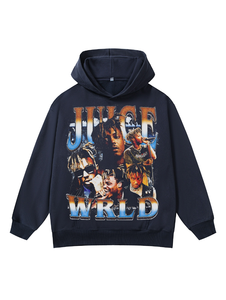Sudadera con Capucha Extra Grande Personalizada para Hombre, Unisex, con Estampado Lavado al Ácido, Sudadera de Invierno con Bordado 3D de Anime, Ecológica - Product Image 4