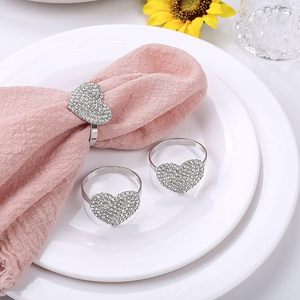 Servilletero PARA EL Día de San Valentín, servilletero hecho a mano en forma de corazón, Decoración de mesa elegante para bodas y San Valentín - Product Image 6