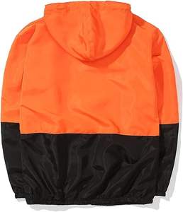 Veste coupe-vent légère pour homme avec fermeture éclair, broderie, imperméable, respirante, pour entraînement décontracté, course à pied sous la pluie - Product Image 2