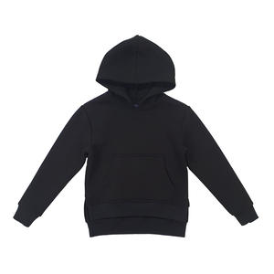 Sweat-shirt de haute qualité pour garçons et filles de 8 à 14 ans, 100% coton noir à manches régulières - Product Image 1