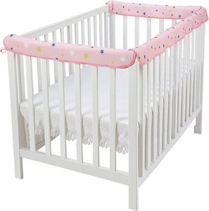 Protector de riel para cuna, protector de dentición suave anticolisión, tela transpirable - Product Image 2