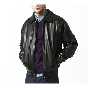 Blouson de motard en cuir véritable noir épais pour homme, respirant, anti-UV, écologique, mode hiver, décontracté, OEM - Product Image 6