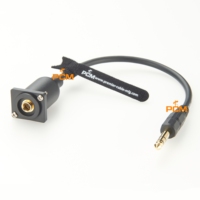Adaptateur stéréo de câble d'extension 6.35mm 1/4 "TRS mâle à femelle, connecteur de montage sur panneau XLR 6.35mm, compatible avec Neutrik D-Size