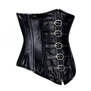 New Design Professional <b>Women's</b> Leather <b>Corset</b> with Rivet Eco-Friendly Lightweight Customizable Sizes/Colors Low Price Wholesale - Product Image 4