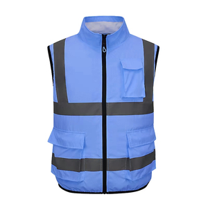 Chaleco de Seguridad Reflectante de Alta Visibilidad Keem Brothers Clase 2, Ajuste Cómodo, Impermeable, con Luz LED Intermitente para Trabajo al Aire Libre - Product Image 1