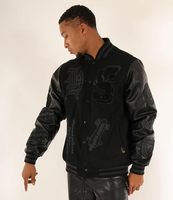 Veste de sport d'hiver personnalisée directement de l'usine, en laine de qualité supérieure, réversible, avec logo sur le devant, unisexe, pour le basketball