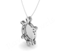 Nouvelle Breloque Tortue en Argent Sterling 925 Plaqué Or 26mm, Sertie de Pierres, Couleur Personnalisée, Haute Qualité, Vente en Gros, Fourniture de Bijoux