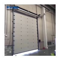 Puertas seccionales de acero automáticas con abridor de seguridad, eficientes, precio de fábrica con motor