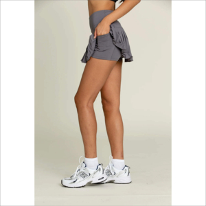 Nouveau design Jupe de tennis marine taille haute légère pour femmes Sentiment de danse Entraînement de course à pied jupe de tennis de golf avec short intégré - Product Image 3