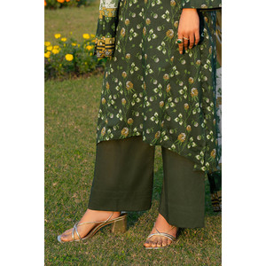 ชุดสูทผ้าลอนพิมพ์ลาย 3 ชิ้นสำหรับผู้หญิง พร้อมปักลายที่คอเสื้อ รุ่น SD-52219 - Product Image 1