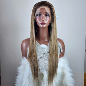 Ombre transparente Peluca de encaje completo 100% pelucas de cabello humano sin procesar para mujeres - Product Image 1