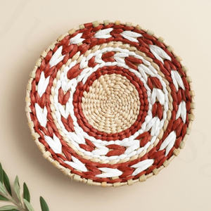 Décorations murales en jacinthe d'eau, pièces d'art suspendues en fibre durable, accessoires pour chambre à coucher et salle de bain - Product Image 5