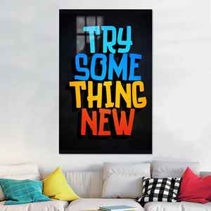 Abraze el cambio: Impresiones en lienzo para decoración moderna del hogar, vidrio - Product Image 1