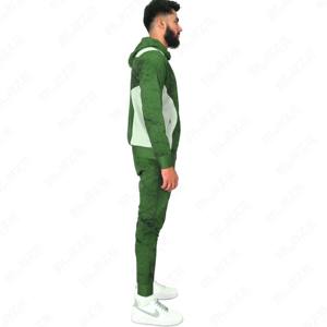 Ensemble sweat à capuche et pantalon surdimensionnés personnalisés pour hommes, tenues de jogging imprimées avec col à capuche pour l'hiver - Product Image 3