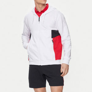 High Street Style hommes fermeture éclair bloc à capuche/Multi couleur à la mode hommes fermeture éclair bloc à capuche à vendre - Product Image 3