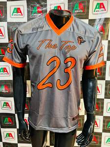 Camiseta de fútbol americano foto Real transpirable de talla grande bordado estirable aparejos de sarga sublimación pantalones integrados personalizados - Product Image 2