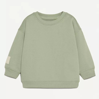 Sweat-shirt en coton biologique pour enfants, pull épais personnalisé, sweat-shirt en molleton écologique pour enfants, vêtements imprimés pour enfants