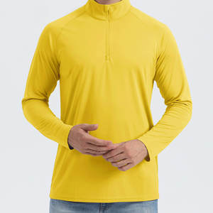 Polos de talla grande para hombre, poliéster, algodón, talla grande, cuarto de cremallera, cuello vuelto, secado rápido, transpirable, logotipo personalizado, polo - Product Image 6