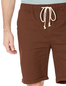 Pantalones cortos de hombre de algodón 100% de alta calidad directos del fabricante, diseño único con patrón sólido, etiqueta personalizada, el mejor precio - Product Image 3