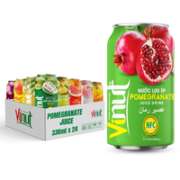 330ml Suikerarm Koolhydraatarm Versgeperst Granaatappelpuree Sapblikje Vietnam Fabrieksprijs OEM ODM Private Label 10% Brix voor
